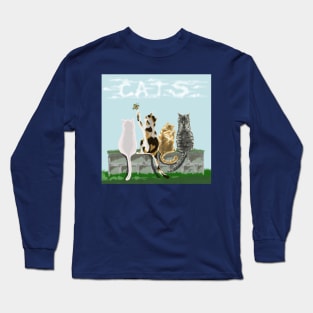 Cats at four Long Sleeve T-Shirt